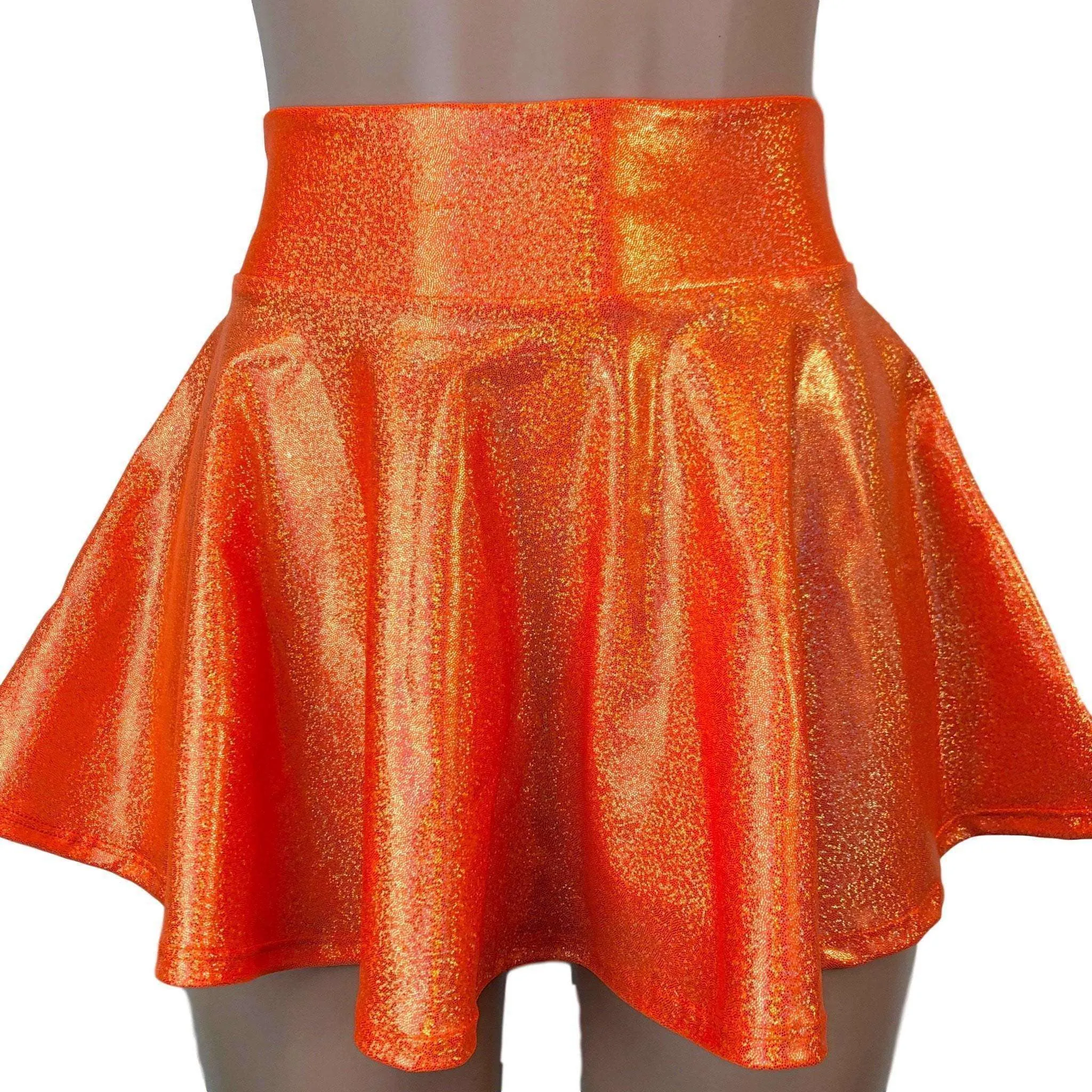 13" Skater Skirt - Orange Sparkle