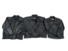 90s leather bomber Jackets - 10 pcs