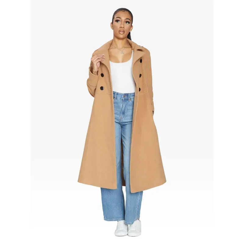A-Line Double Breasted Coat