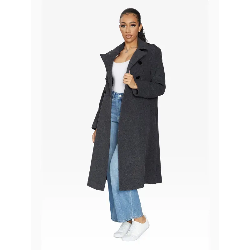 A-Line Double Breasted Coat
