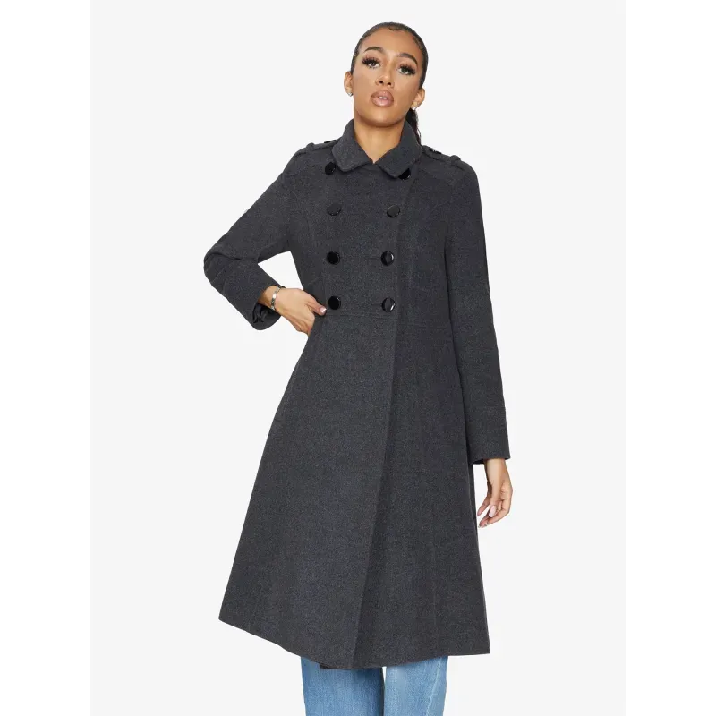 A-Line Double Breasted Coat