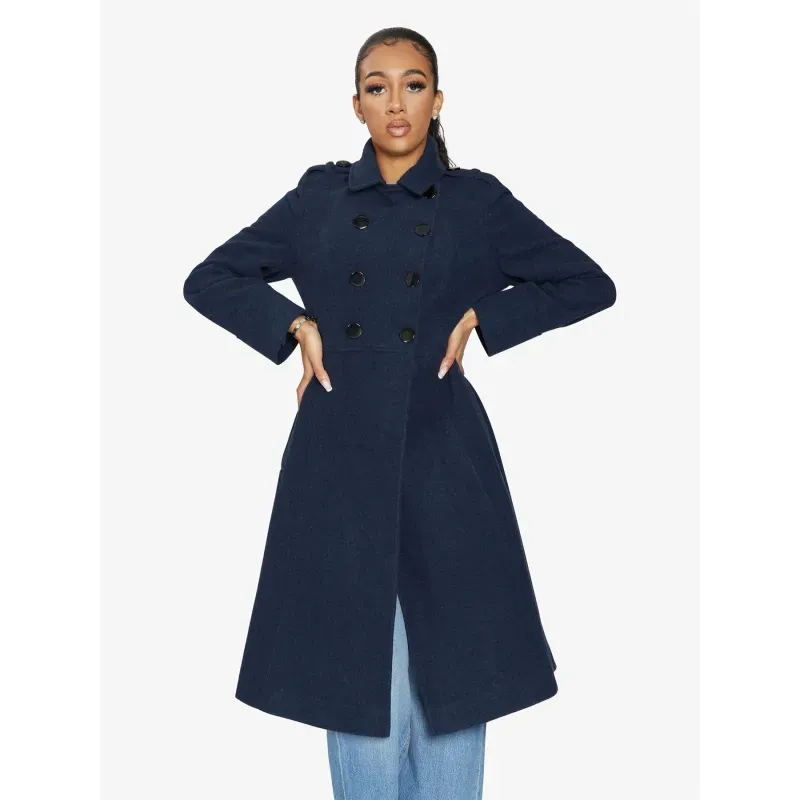 A-Line Double Breasted Coat