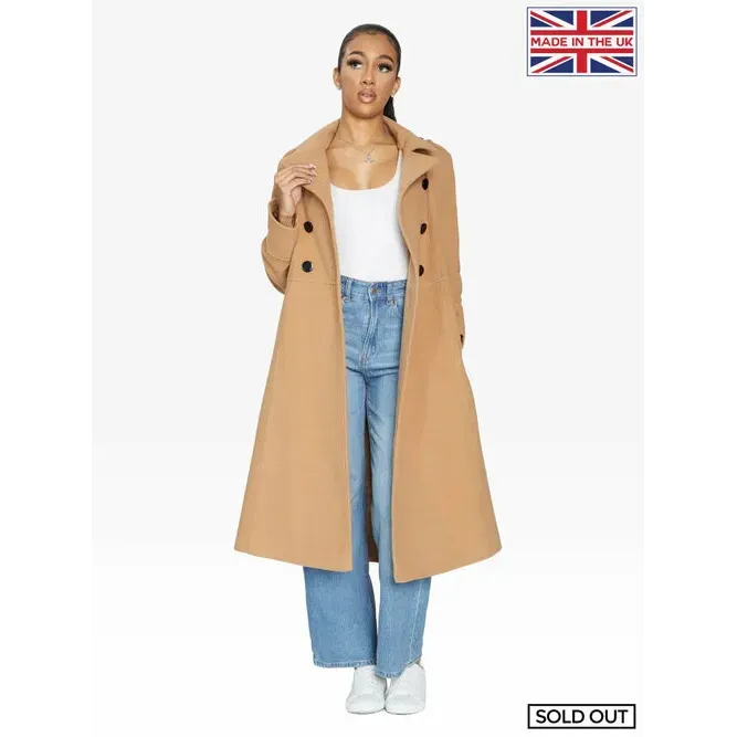 A-Line Double Breasted Coat