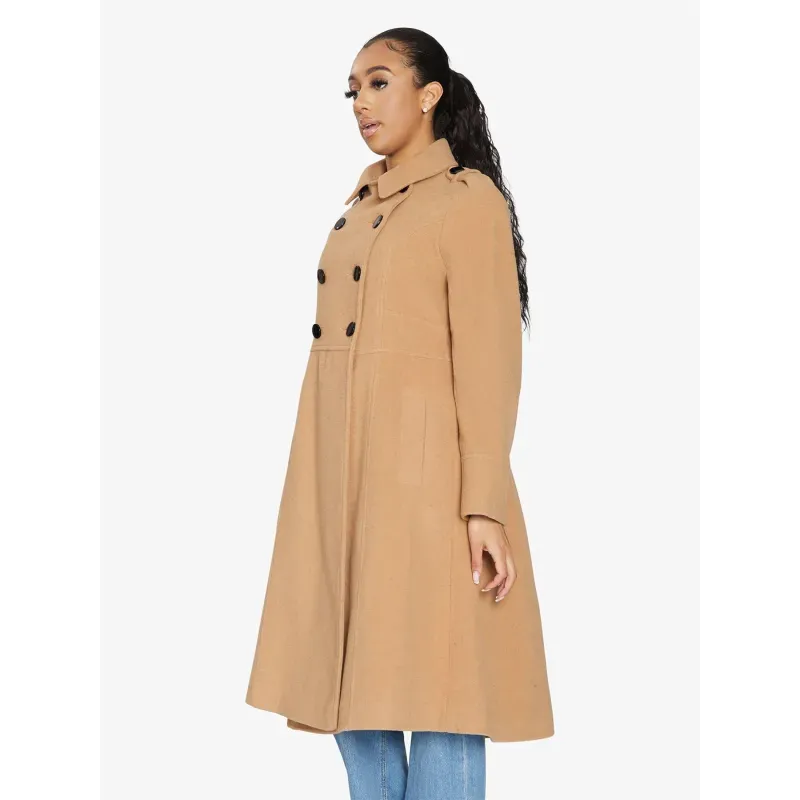A-Line Double Breasted Coat