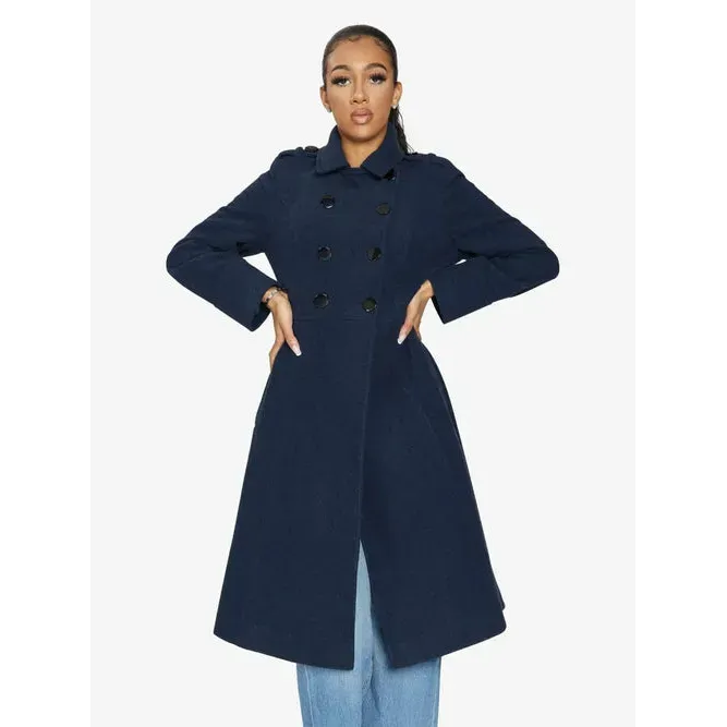 A-Line Double Breasted Coat