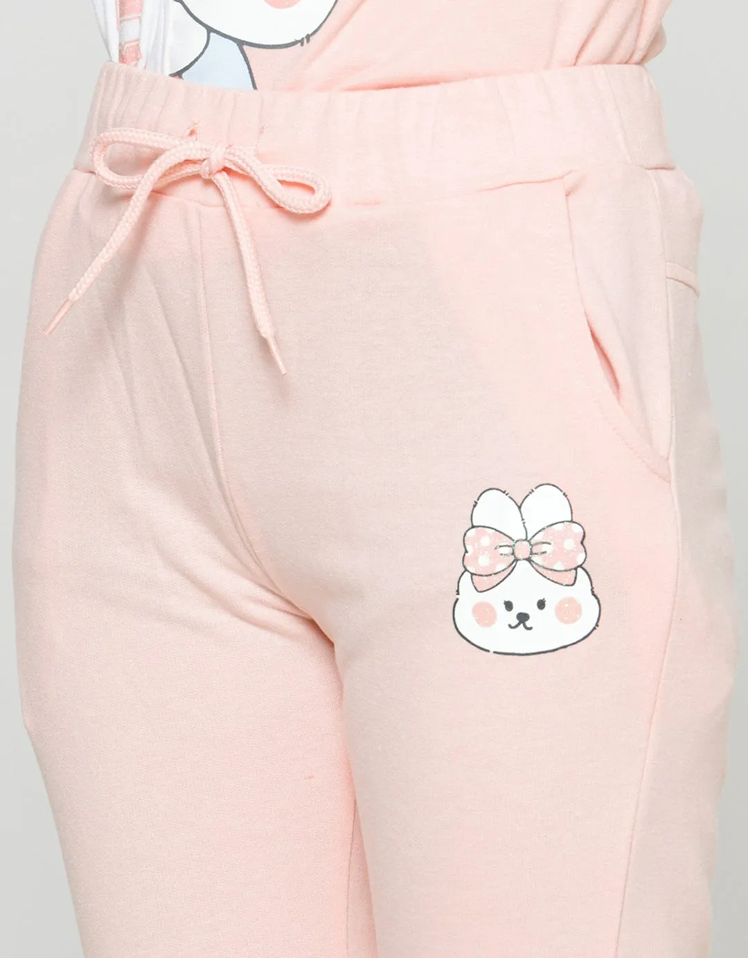 Aero Bunny Ribbon Celana Jogger Anak Perempuan