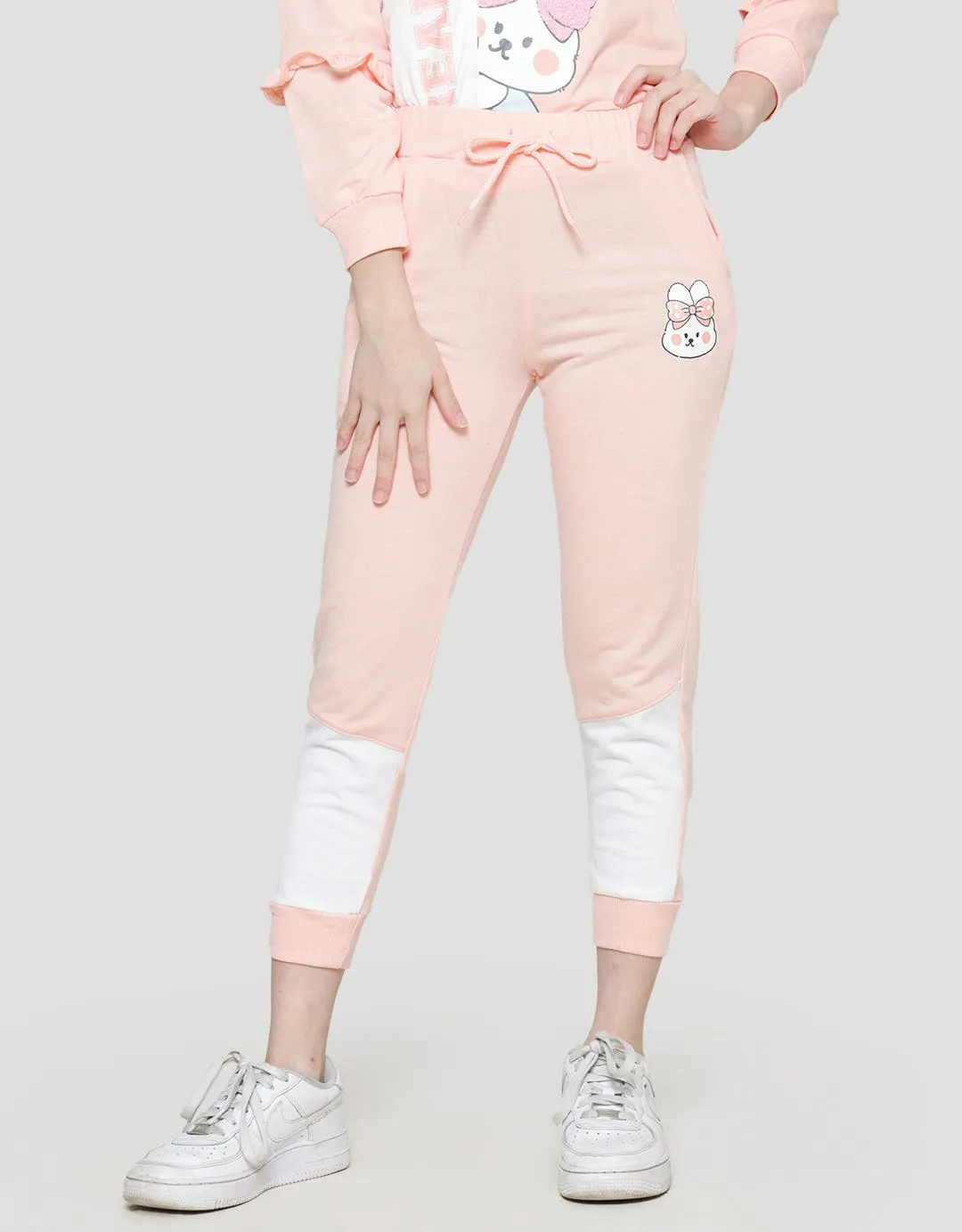 Aero Bunny Ribbon Celana Jogger Anak Perempuan