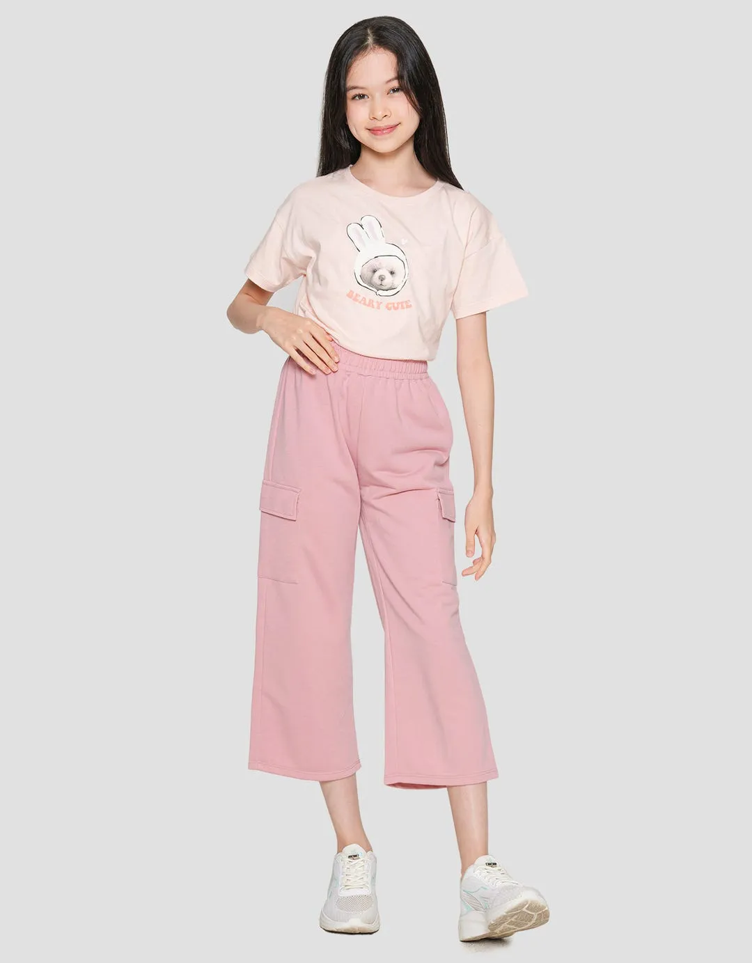 Aero Wideleg Kargo Celana Panjang Anak Perempuan