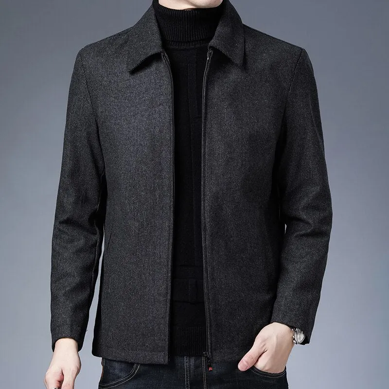 Angelo Ricci™ Designer Business Style Lapel Autumn Jacket
