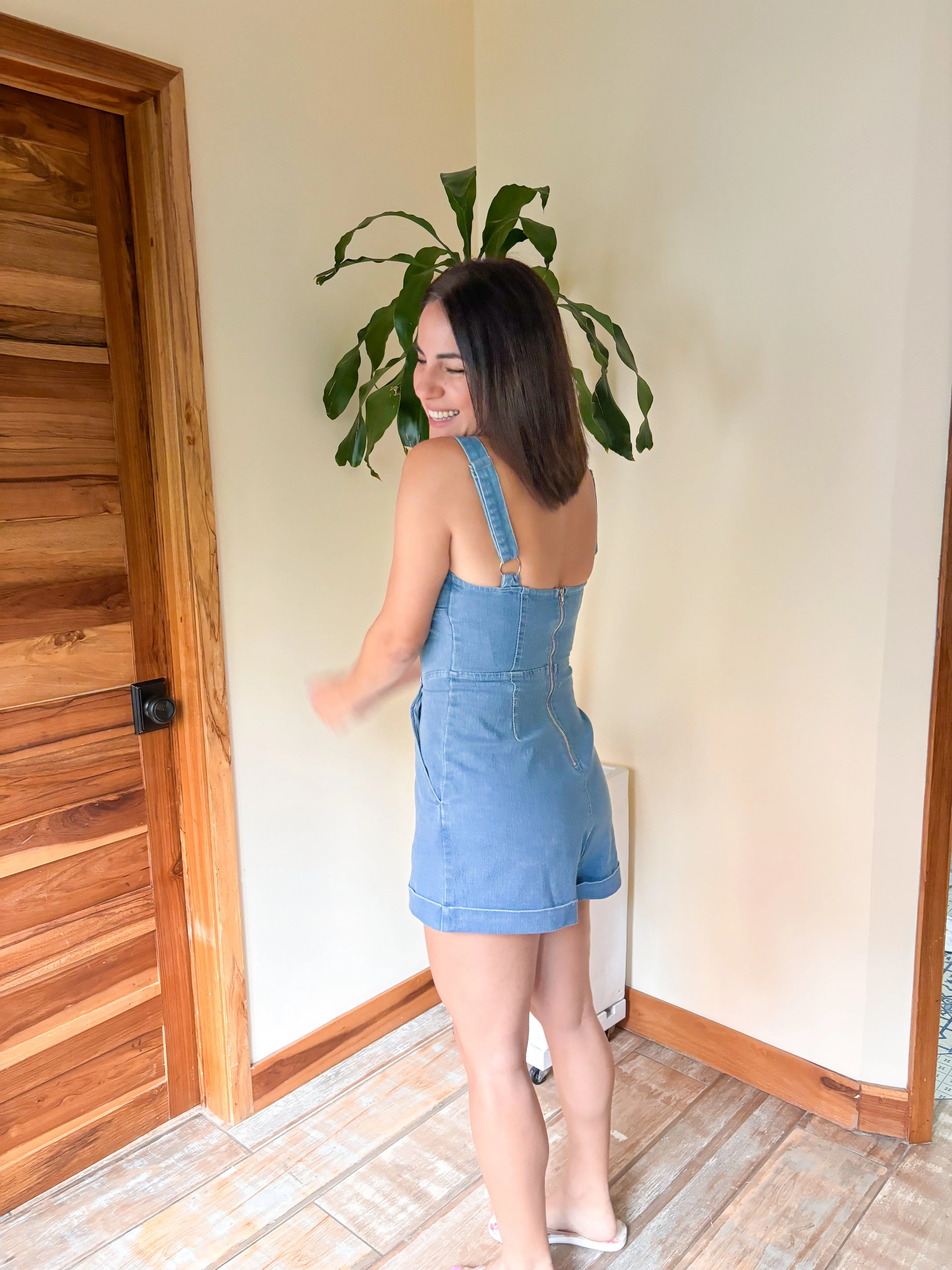 Arranza Denim Romper