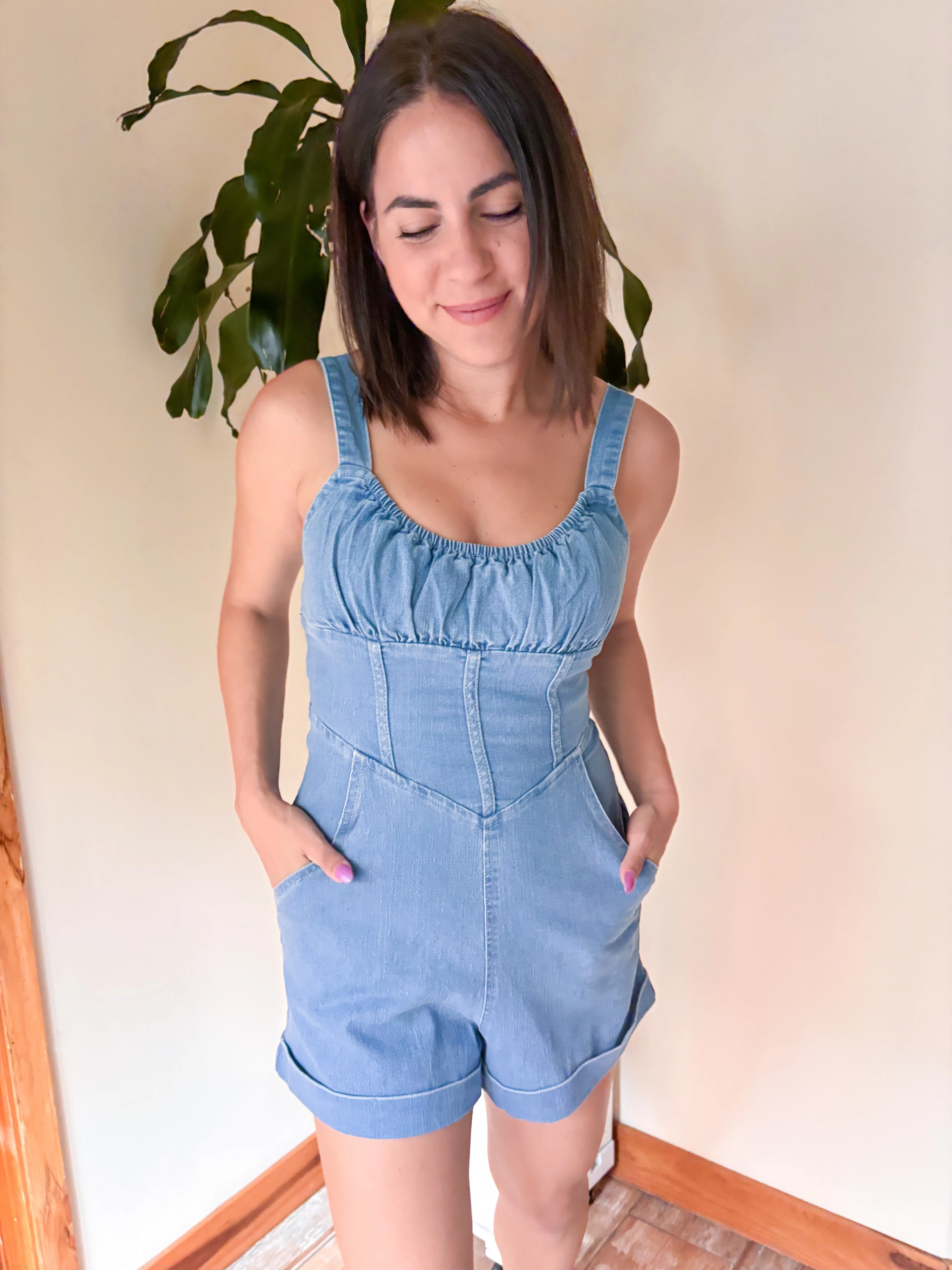 Arranza Denim Romper