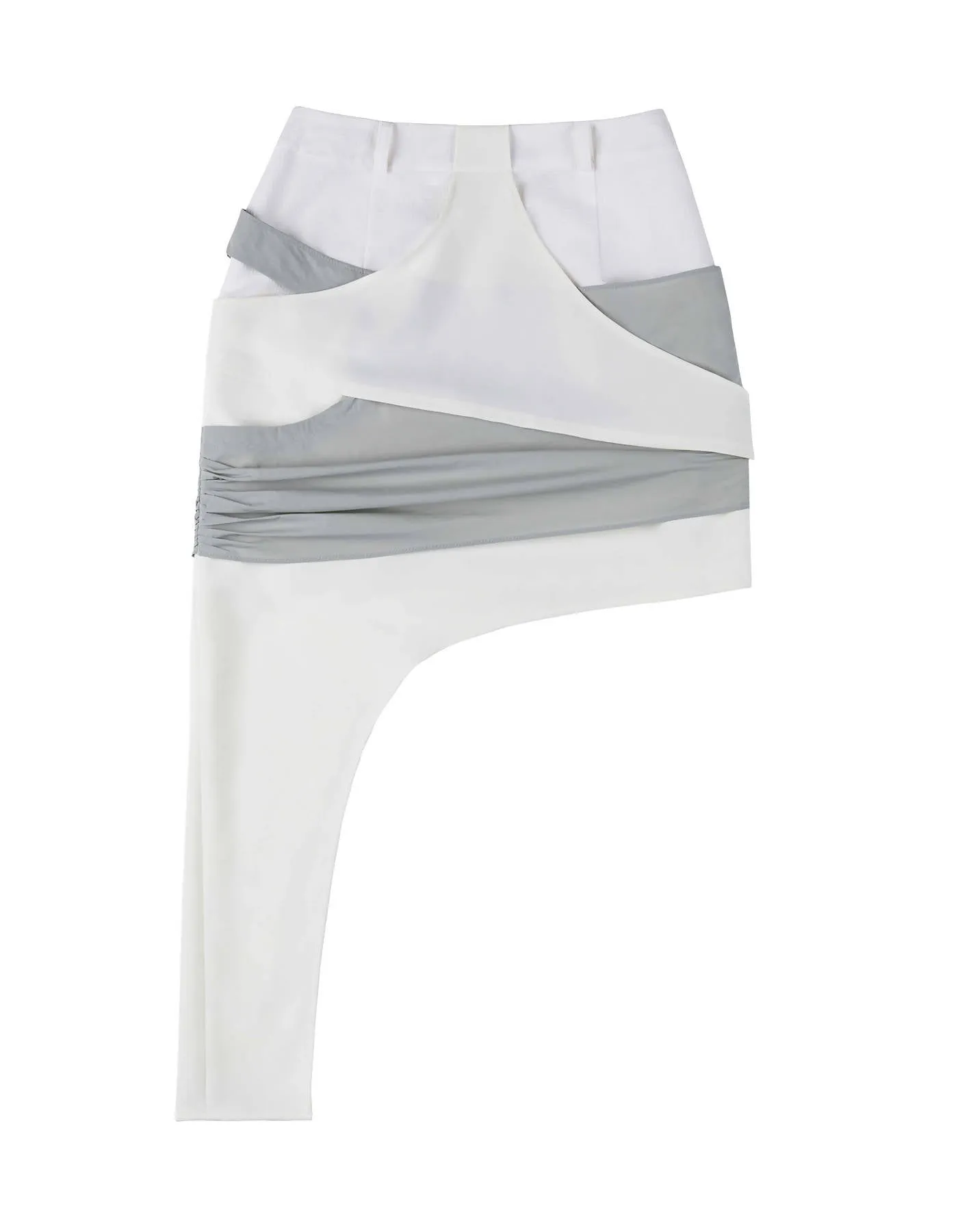 Asymmetry In&Out Skirt