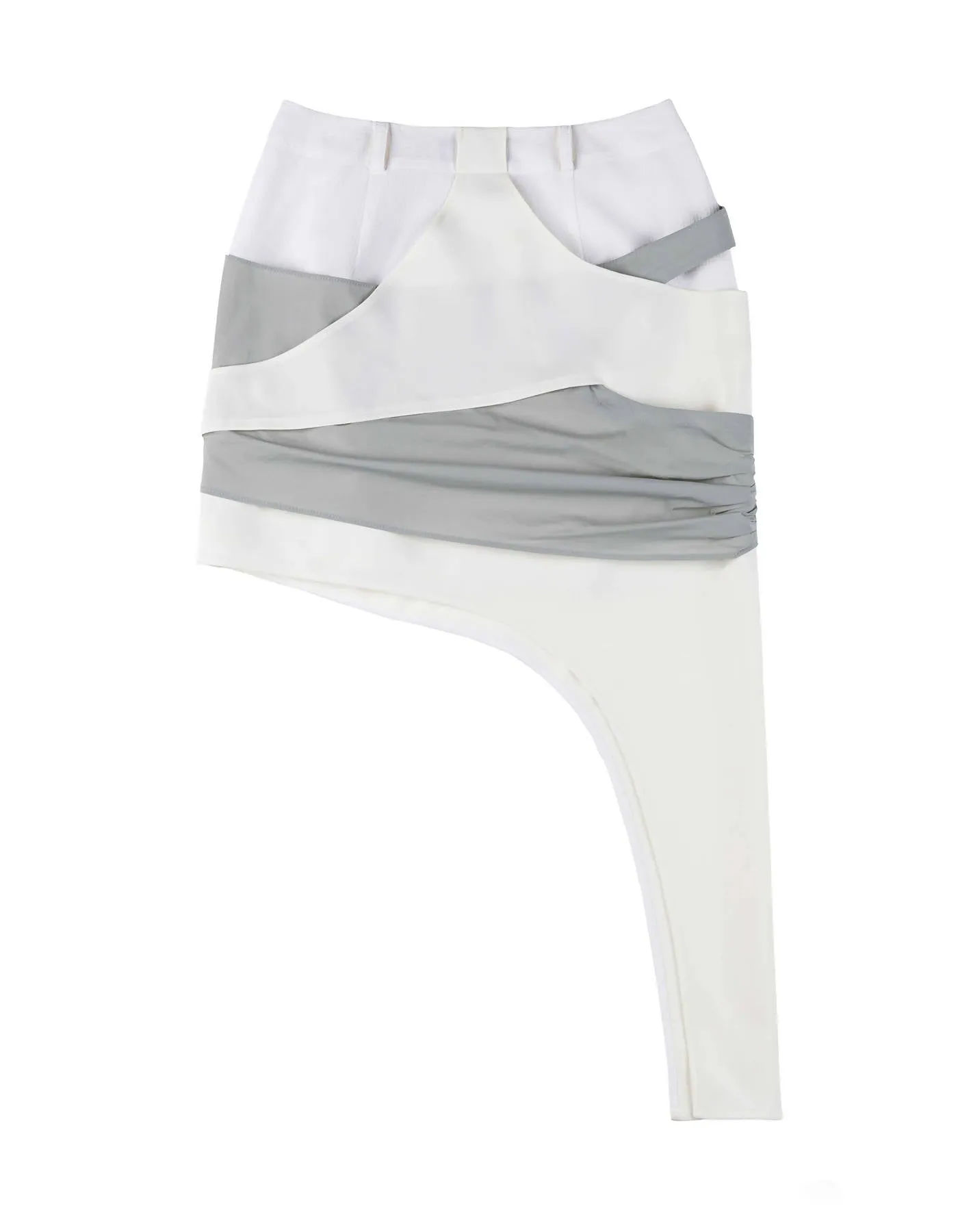 Asymmetry In&Out Skirt