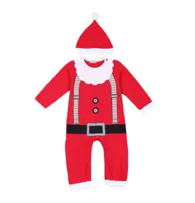 Baby Romper Baby Christmas Costume -  Santa Romper