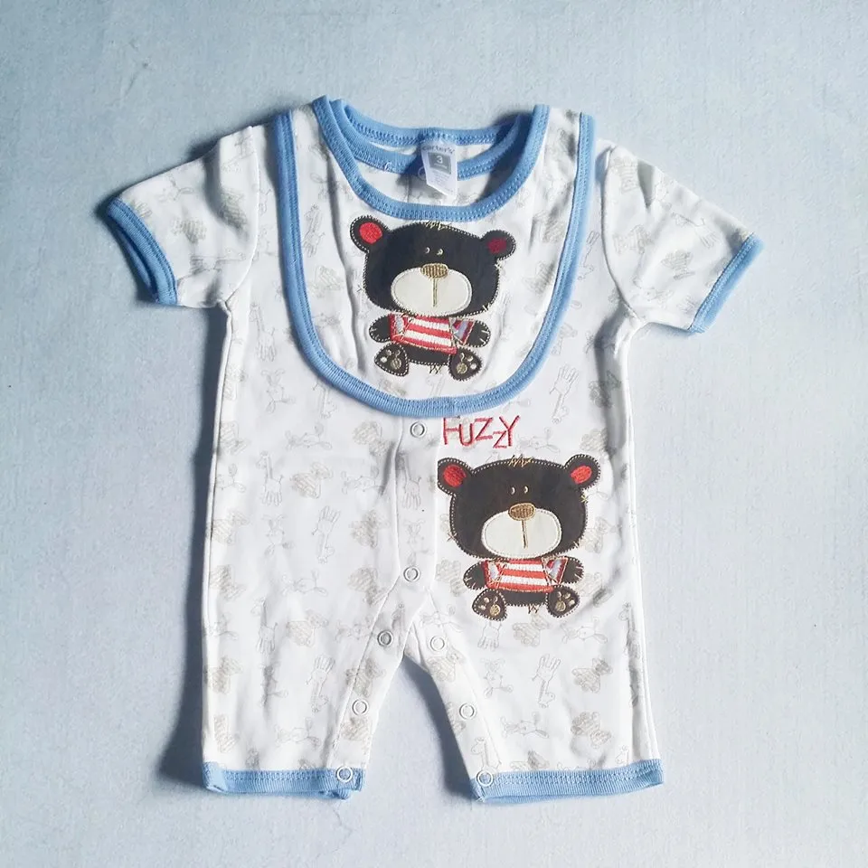 Baby Romper Carter's Set Romper with Bib 3