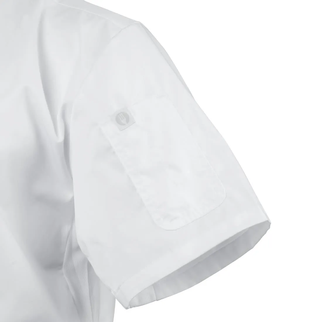 BB669-L Chef Works Cannes Short Sleeve Chefs Jacket Size L