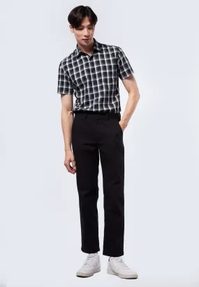 Black Regular Fit Chinos Pants