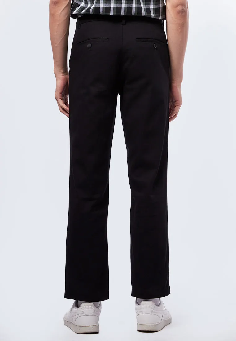 Black Regular Fit Chinos Pants