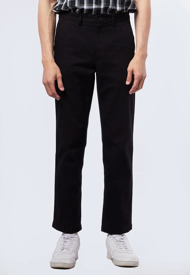 Black Regular Fit Chinos Pants