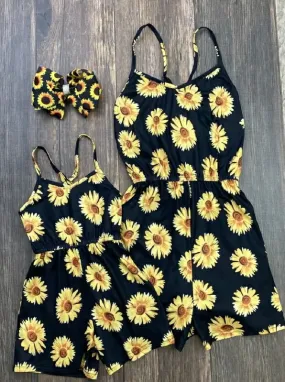 Black Sunflower Romper - Women's