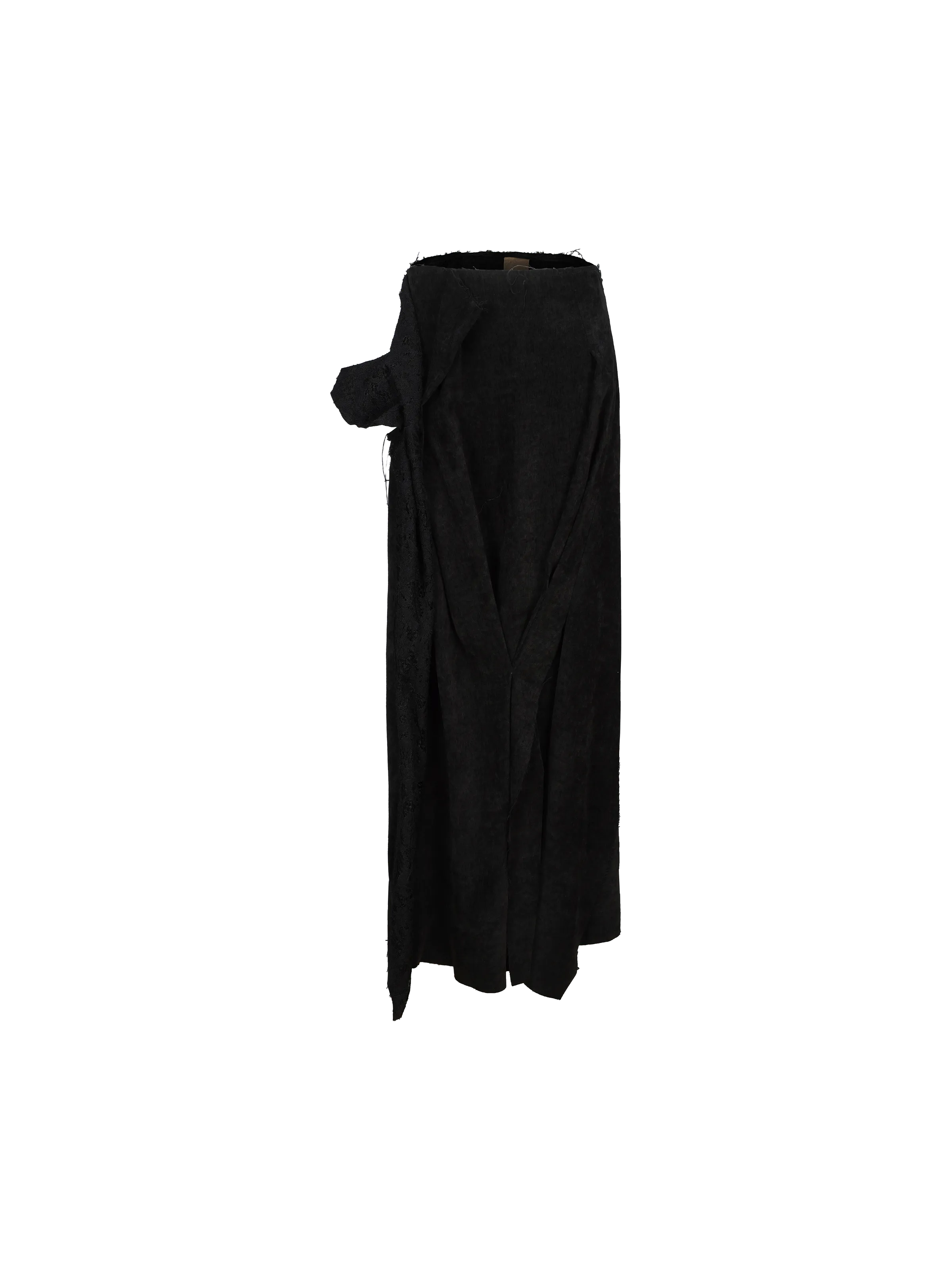 Black Velvet Lace Maxi Skirt