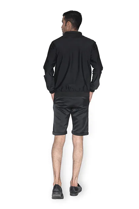 Bomber Jacket with Metal Detail