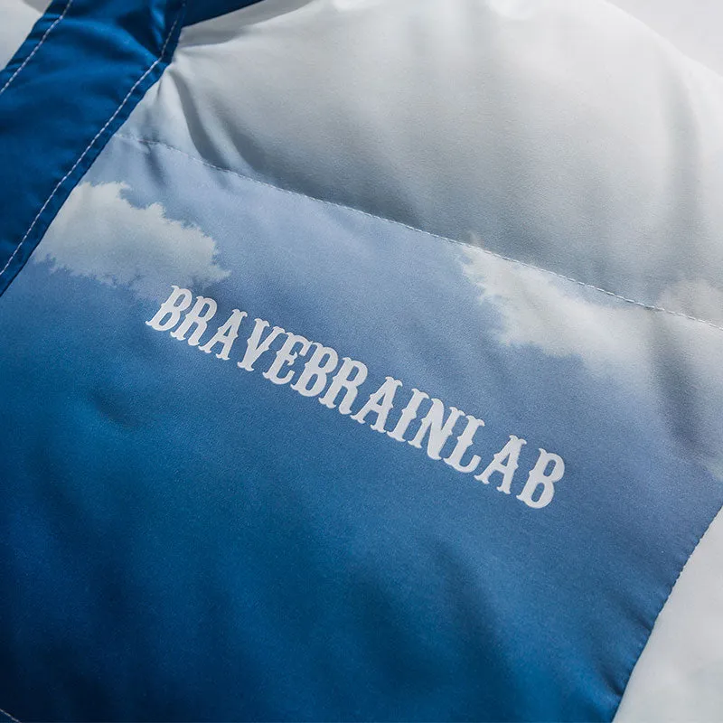 BRAVE BRAIN LAB HIGH NECK DYEING BOMBER JACKET