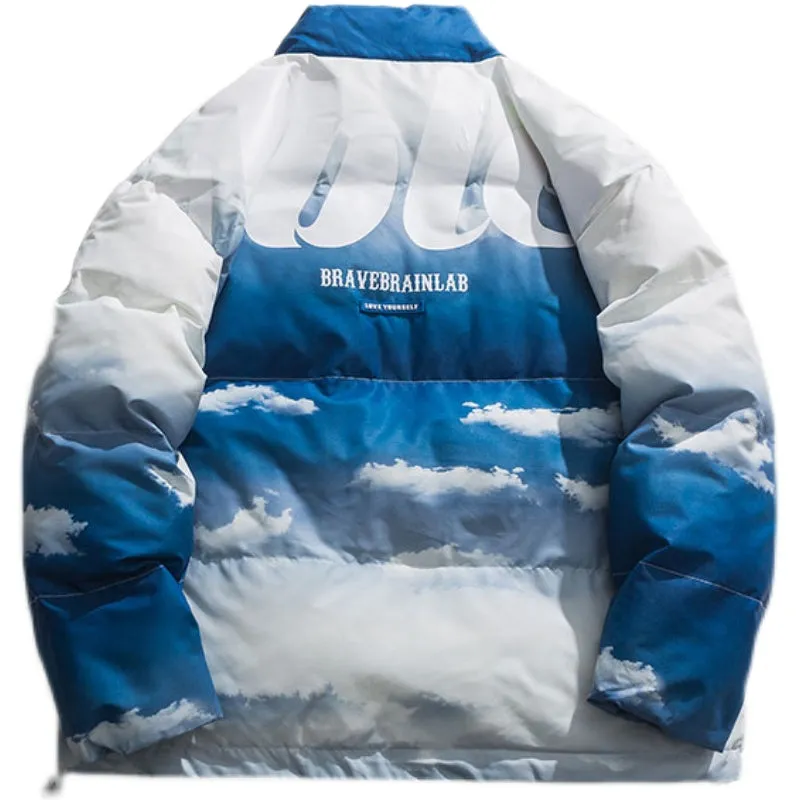 BRAVE BRAIN LAB HIGH NECK DYEING BOMBER JACKET
