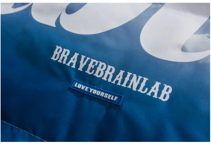 BRAVE BRAIN LAB HIGH NECK DYEING BOMBER JACKET