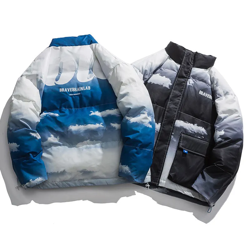 BRAVE BRAIN LAB HIGH NECK DYEING BOMBER JACKET