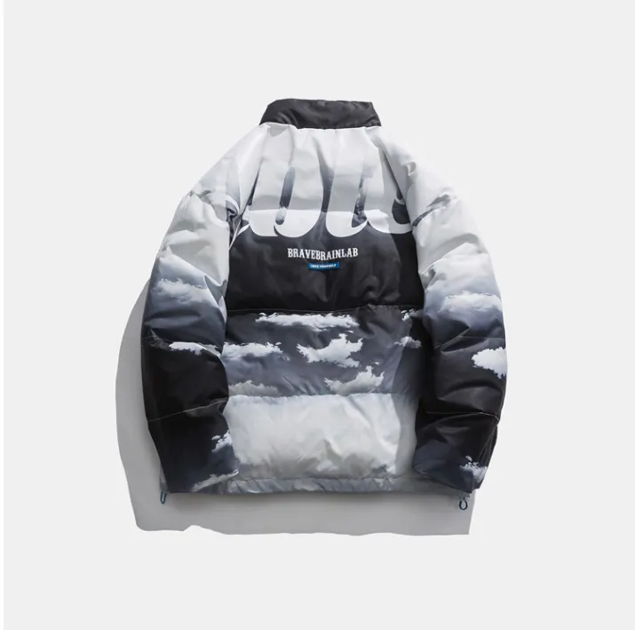 BRAVE BRAIN LAB HIGH NECK DYEING BOMBER JACKET