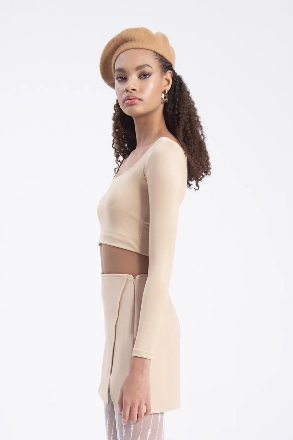 BSL Women Tight mini skirt with slit - Corigliano Calabro