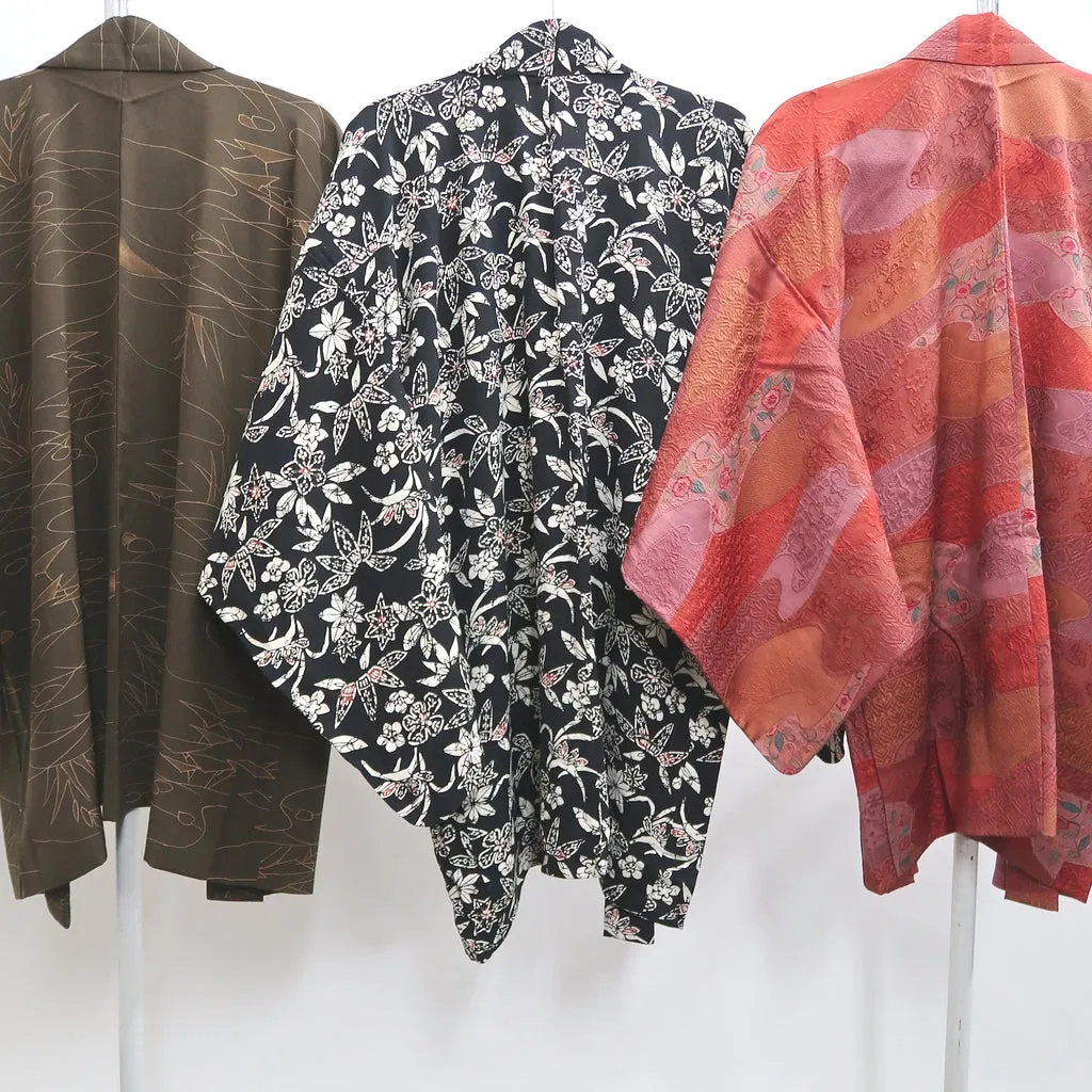 Bundle 15pcs Silk Haori Jacket Wholesale Bulk Free Shipping #467