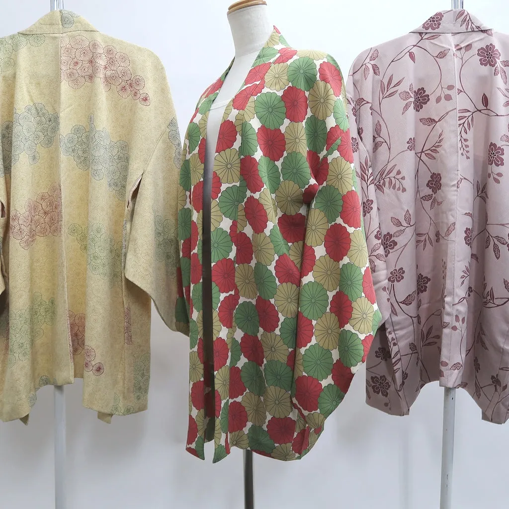 Bundle 15pcs Silk Haori Jacket Wholesale Bulk Free Shipping #467