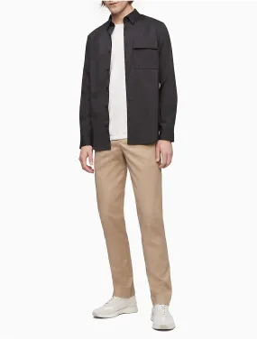 Calvin Klein Mens Slim Fit Performance Chino Pants Cantucci Tan 34 x 30