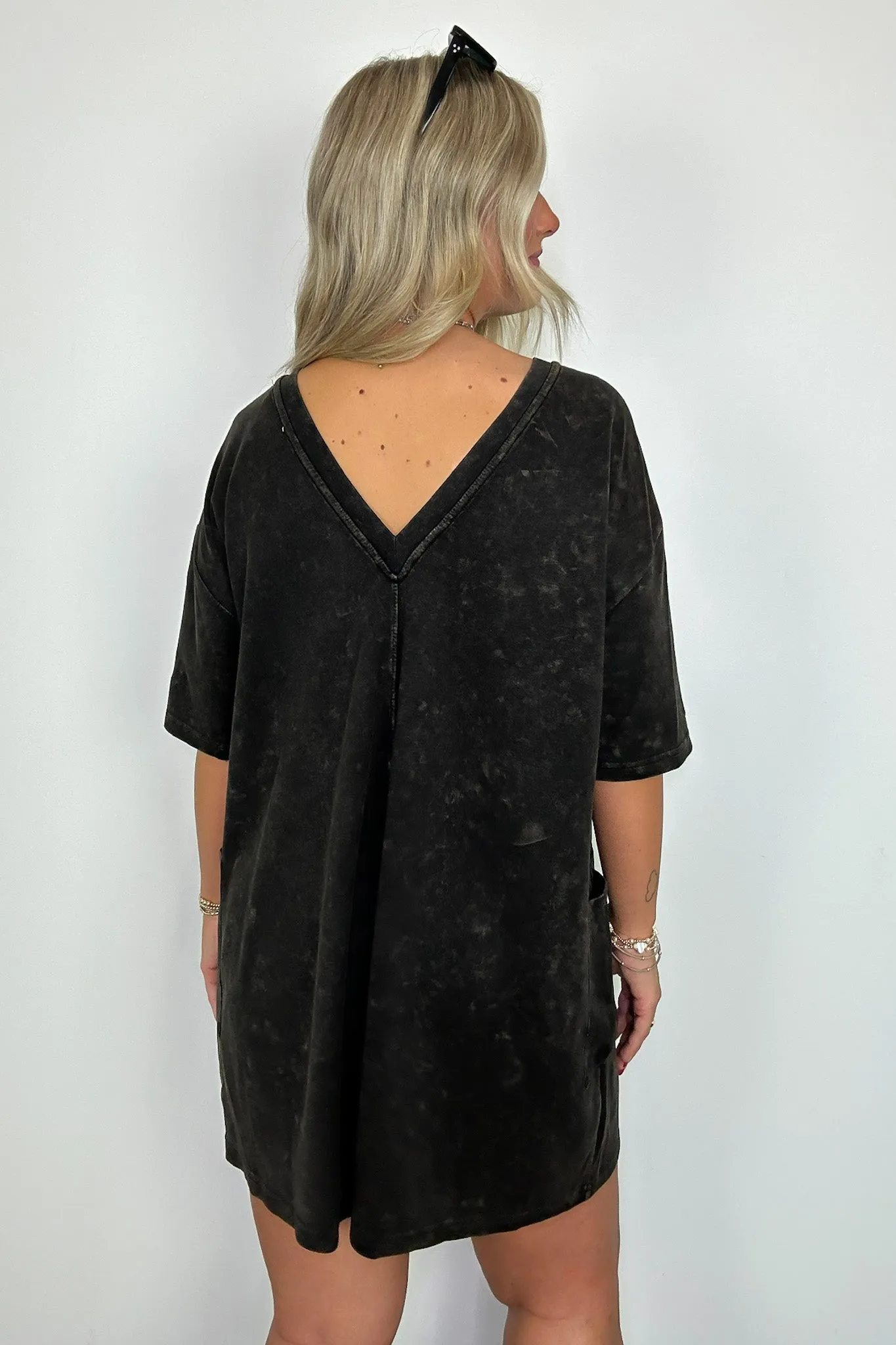 Capriana Mineral Wash Pocket Relaxed Romper