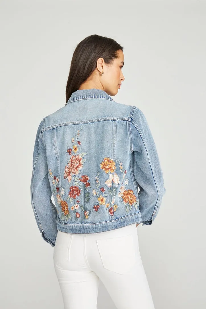 Carnation Garden Jean Jacket