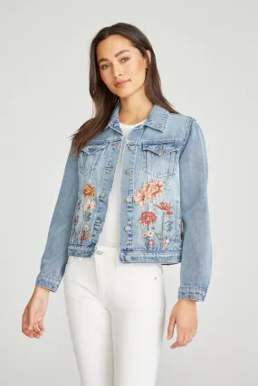 Carnation Garden Jean Jacket