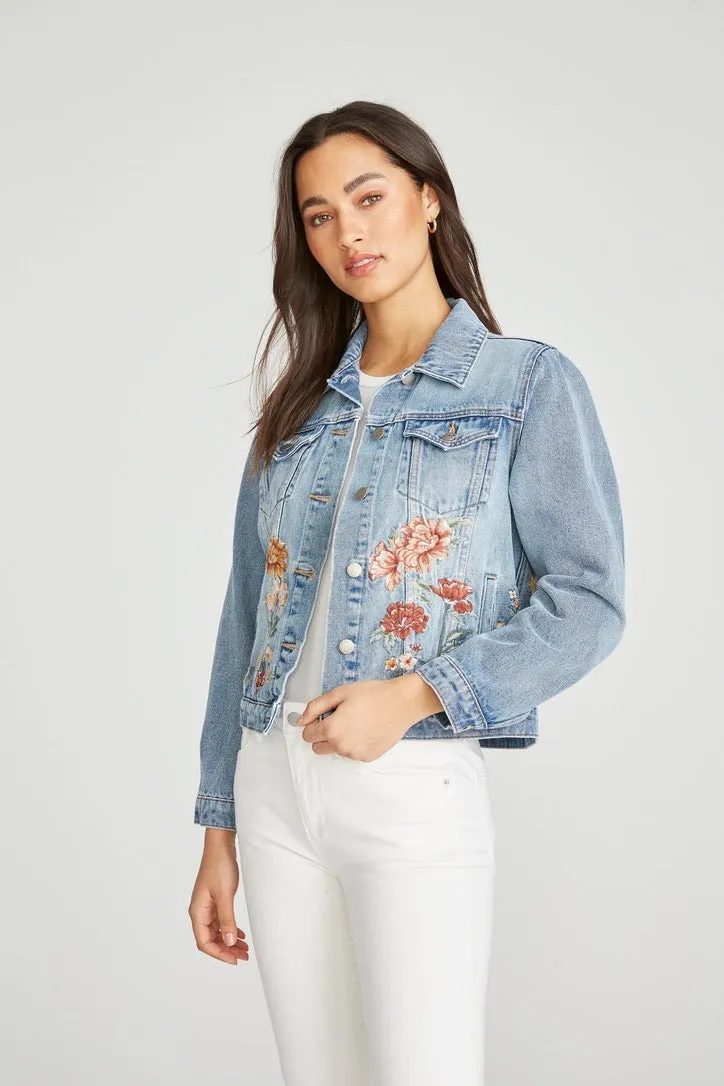 Carnation Garden Jean Jacket