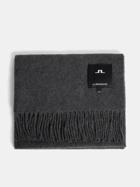 Champ Solid Wool Scarf / Mid Grey Melange