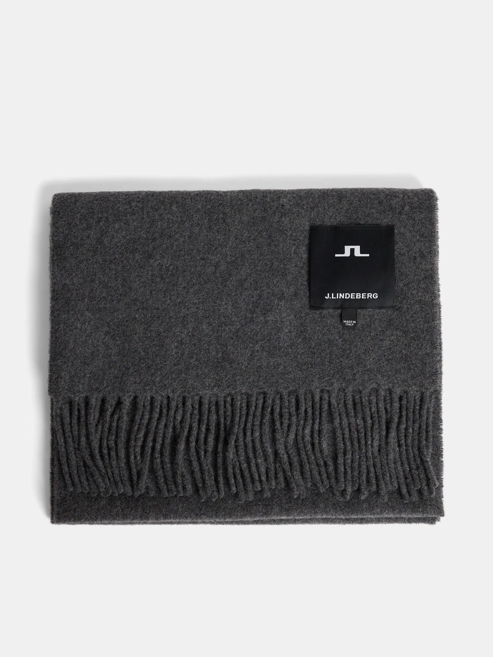 Champ Solid Wool Scarf / Mid Grey Melange