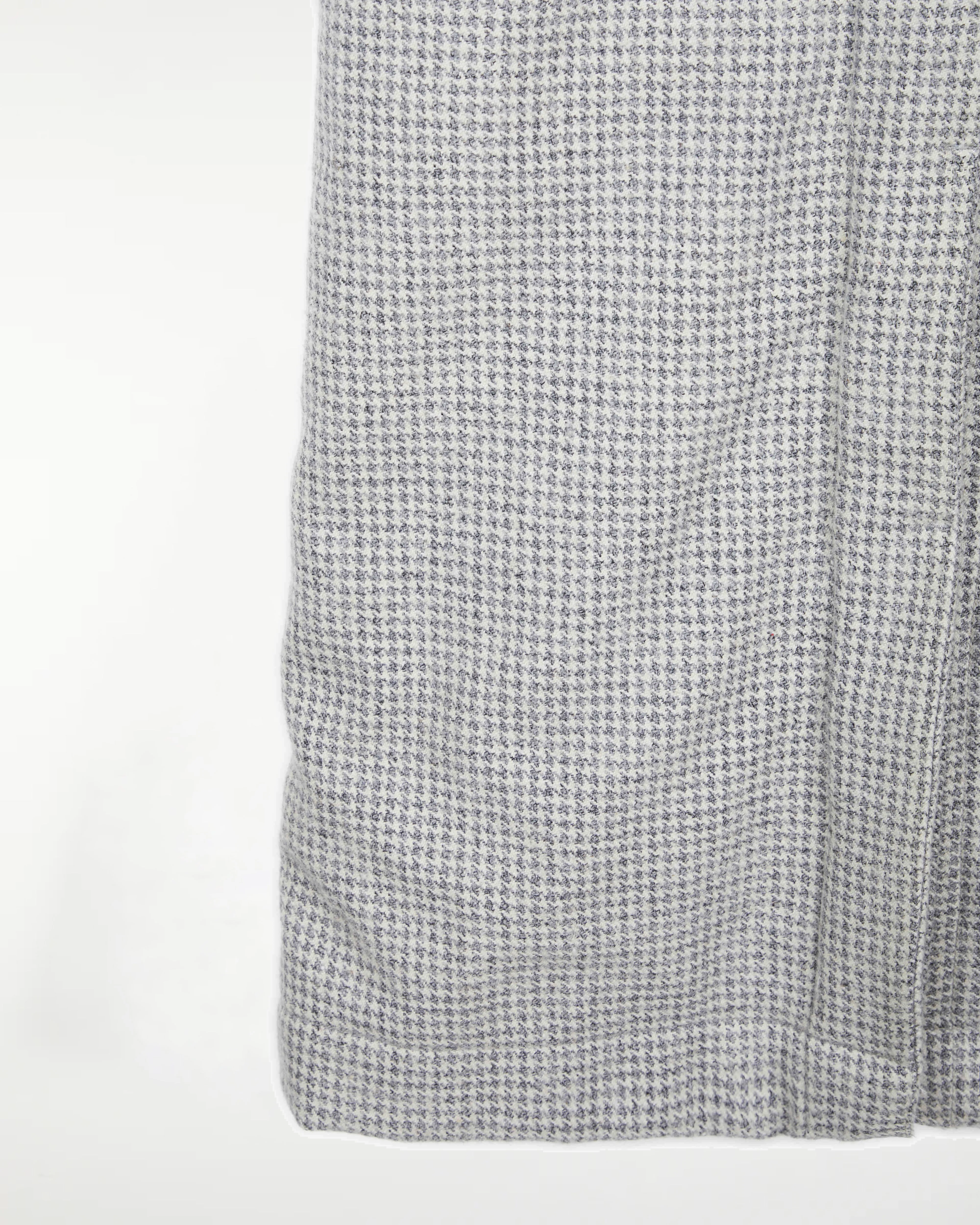 Chanda Overcoat Houndstooth Wool Grey