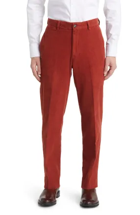 Charleston Khaki - Cotton Corduroy Chino Pant - Red