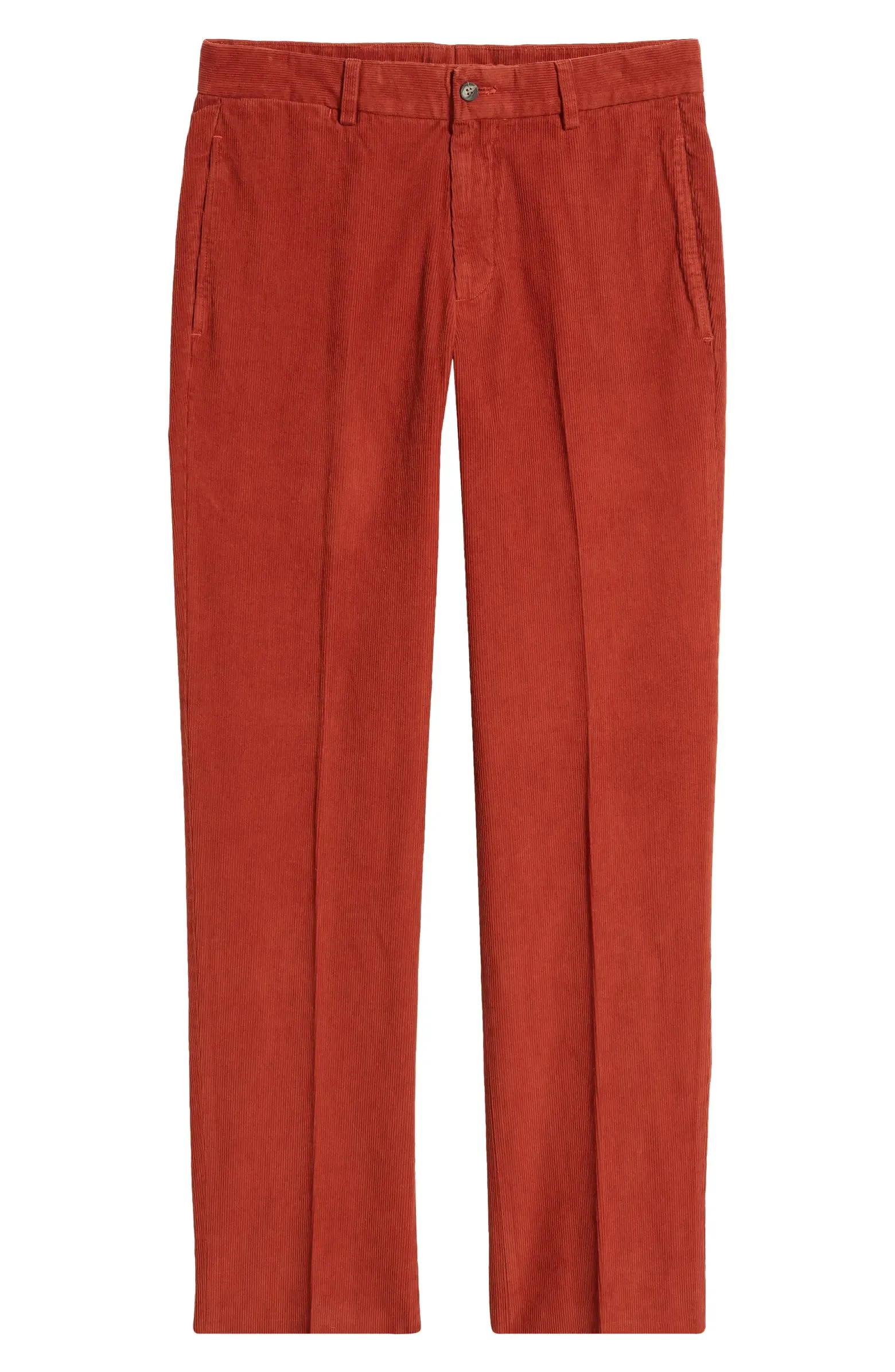 Charleston Khaki - Cotton Corduroy Chino Pant - Red