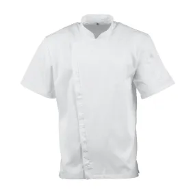 Chef Works Cannes Short Sleeve Chefs Jacket Size L - BB669-L