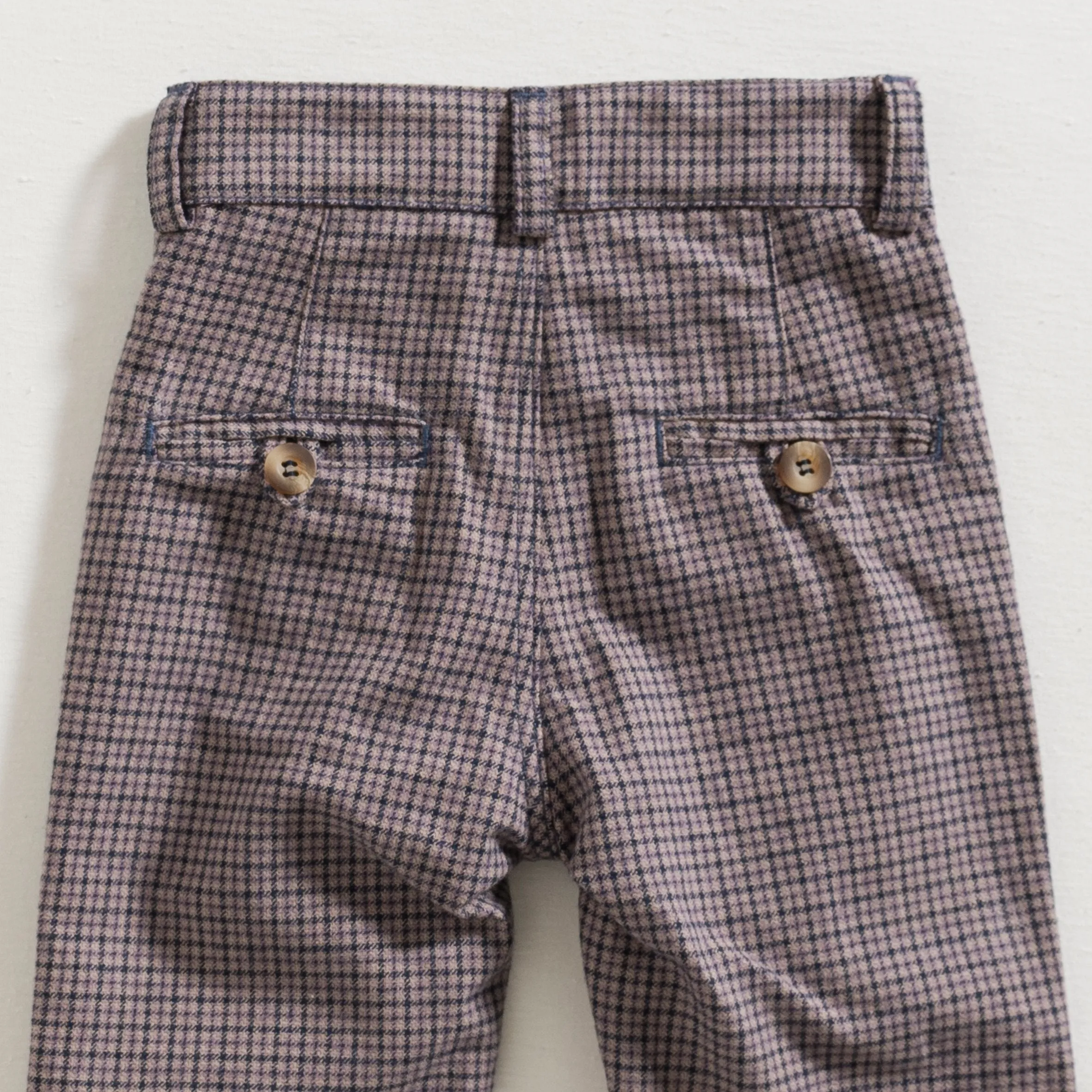 CHINOS / VIOLET PIED-DE-POULE