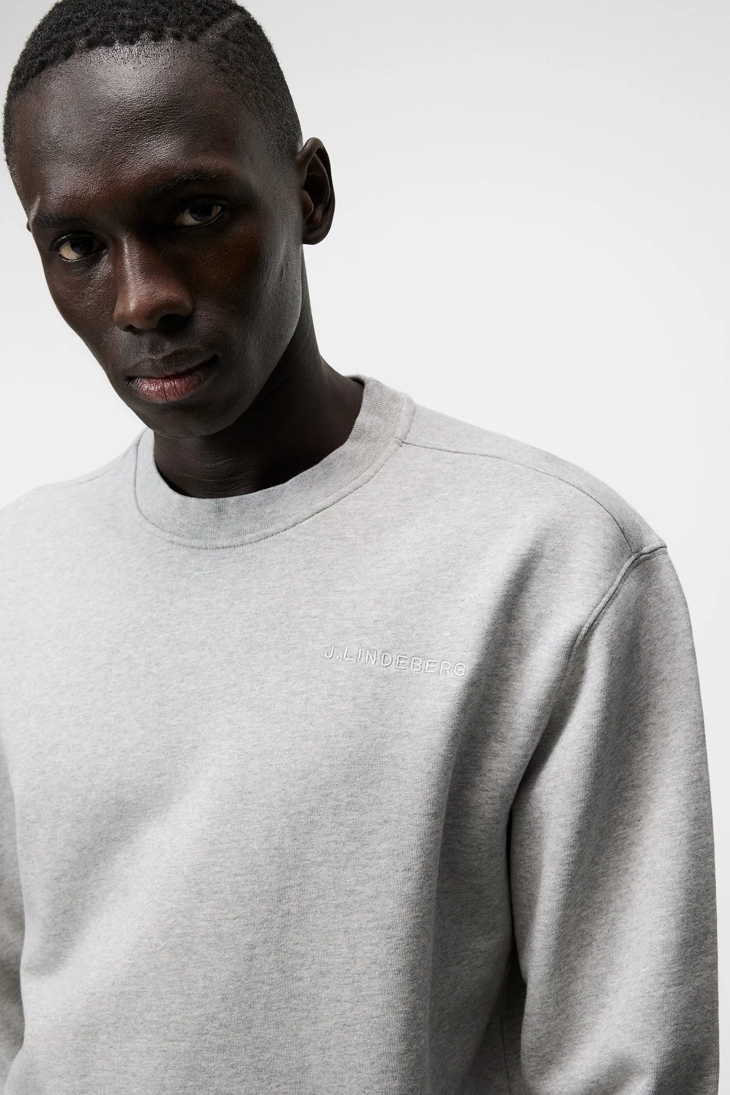 Chip Crew Neck Sweatshirt / Light Grey Melange