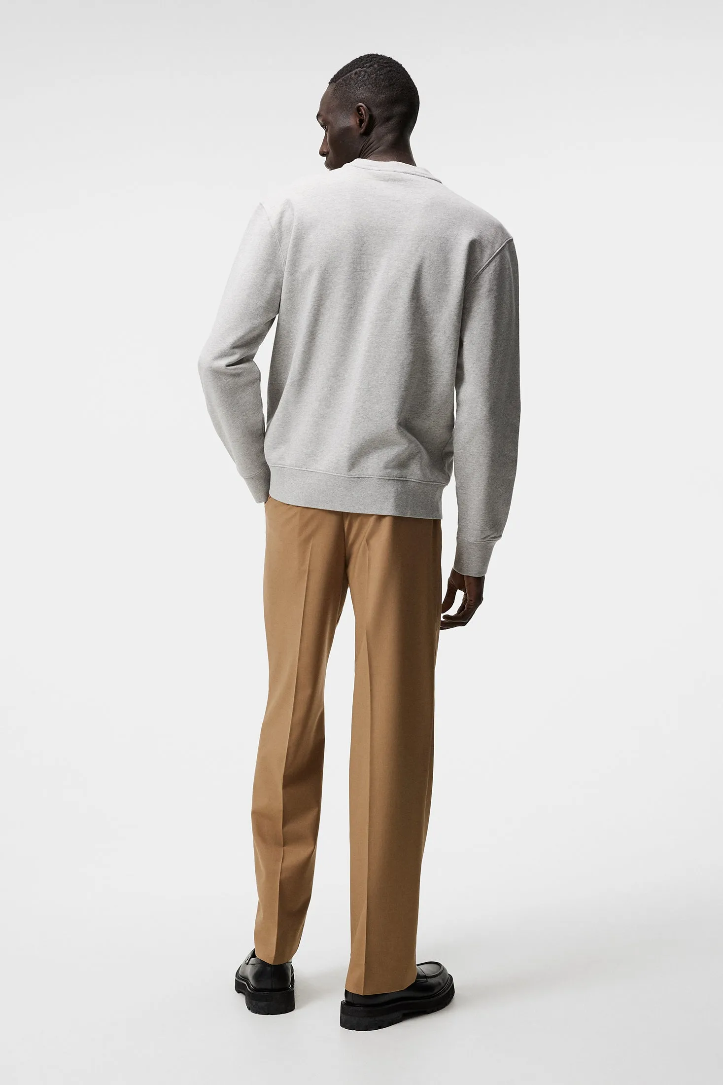 Chip Crew Neck Sweatshirt / Light Grey Melange