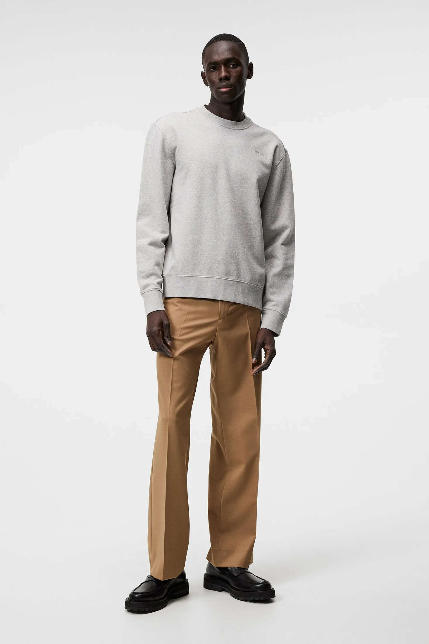 Chip Crew Neck Sweatshirt / Light Grey Melange