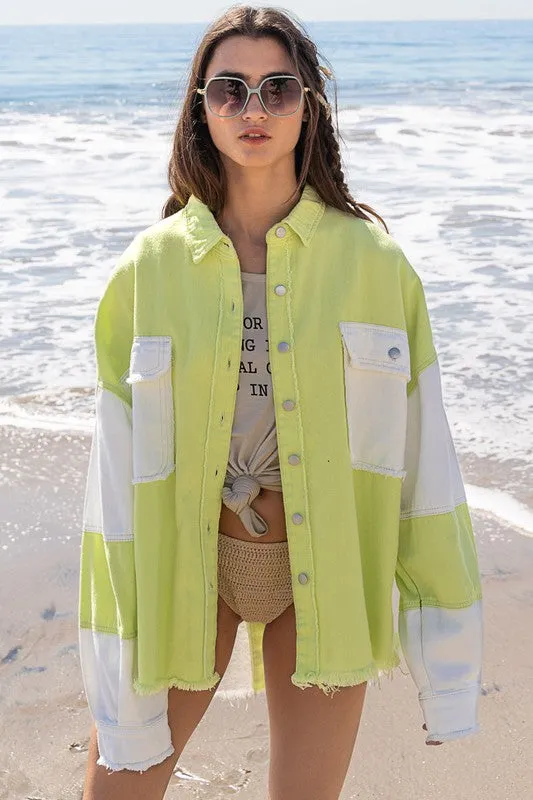 COLORBLOCK OVERSIZED JACKET